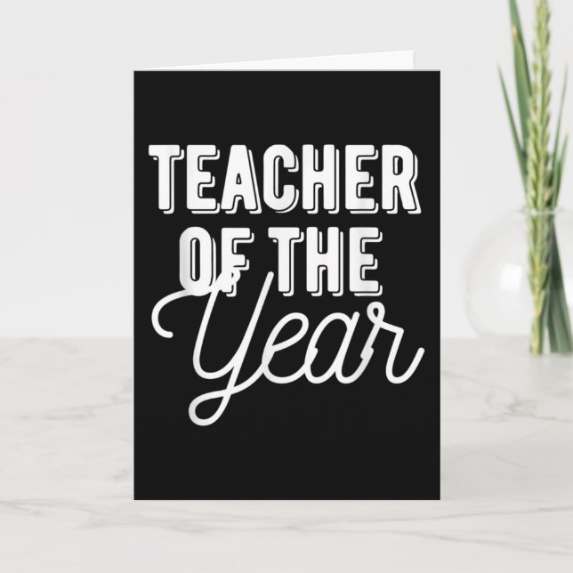 Teacher of the Year - Teacher Gif Card (Front)