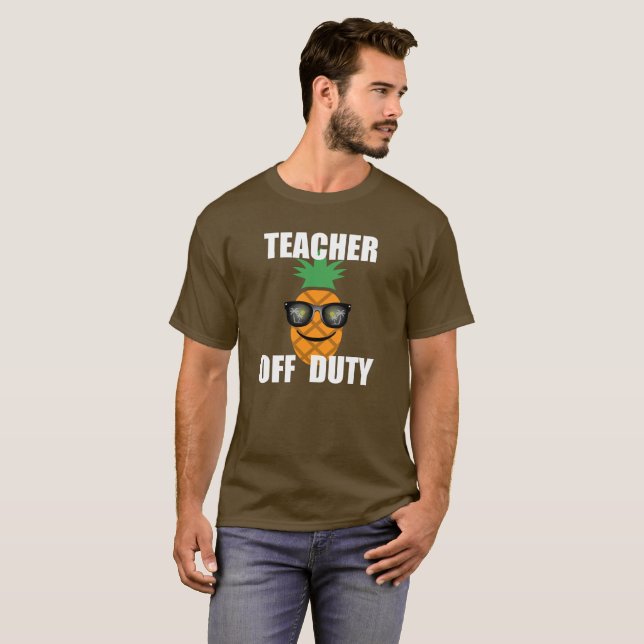 Teacher Off Duty Design - Basic Dark T-Shirt (Front Full)