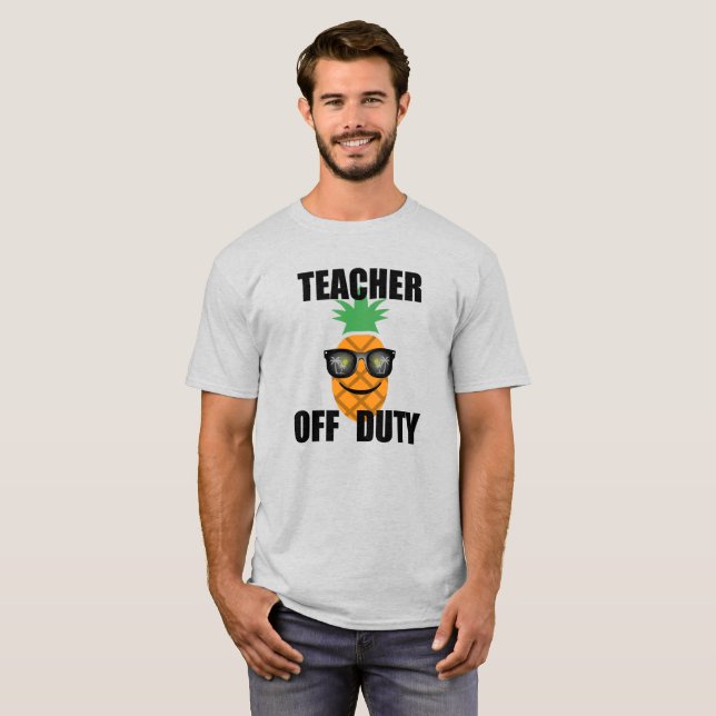 Teacher Off Duty Design - Men's Basic T-Shirt (Front Full)