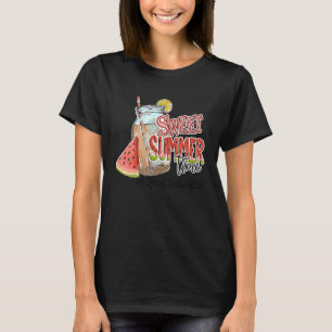 Teacher Off Duty Summer Break Sweet Summer Time 3r T-Shirt