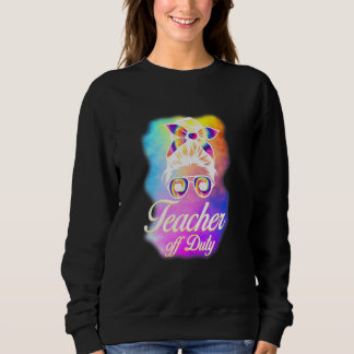 Teacher Off Duty Summer Vacation Bandanna Teacher  Sweatshirt