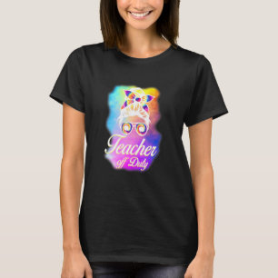 Teacher Off Duty Summer Vacation Bandanna Teacher T-Shirt