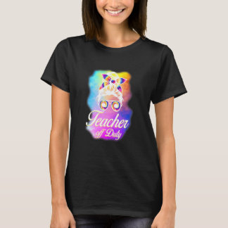 Teacher Off Duty Summer Vacation Bandanna Teacher  T-Shirt