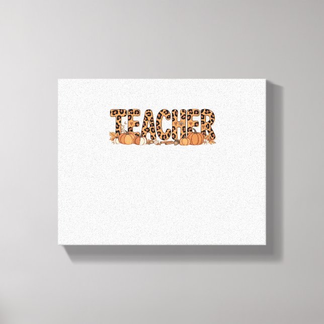 teacher Oversized T-Shirt Canvas Print (Front)