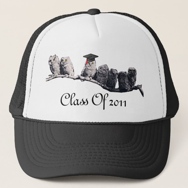TEACHER OWL / GRADUATION PARTY TRUCKER HAT (Front)