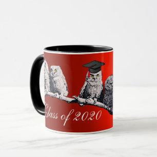 TEACHER OWL, LITTLE OWLS GRADUATION PARTY Red Mug