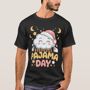 Teacher Pajama Day Shirt, Funny Cloud Sleever Scho T-Shirt