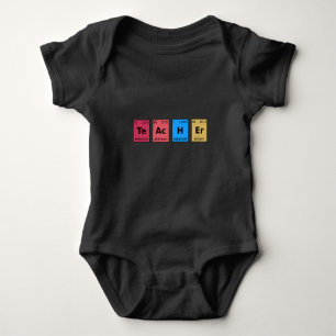 Teacher Periodic Table Baby Bodysuit
