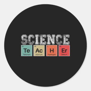 Teacher Periodic Table Back To School Teachers  Classic Round Sticker
