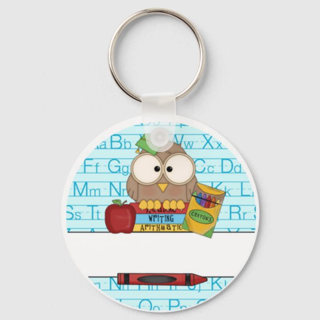 Teacher Personalised Key Ring (Front)