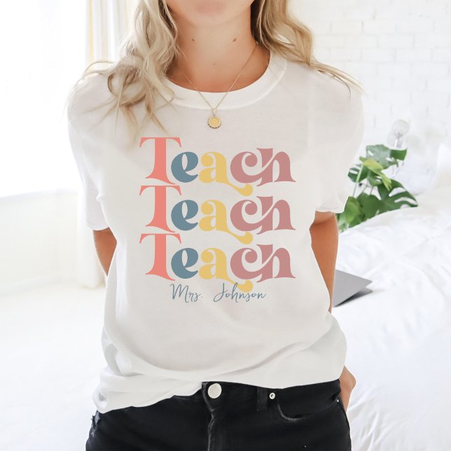 Teacher Personalised Name T-Shirt (Creator Uploaded)