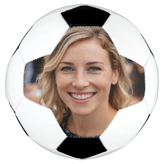 Teacher Photo Customize Personalize Soccer Ball (Front)