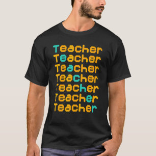 Teacher Pixel Women Teach Love Inspire  Teaching T T-Shirt