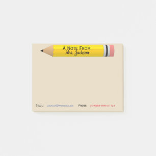 Teacher Post it Note Personalised