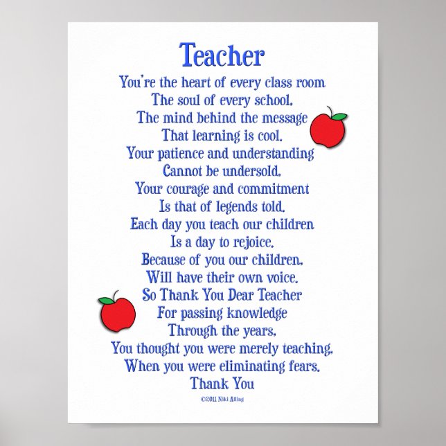 Teacher Poster (Front)