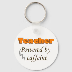 Teacher Powered by caffeine Key Ring