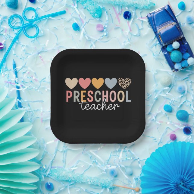 Teacher Preschool Back to School  Paper Plate (Party)