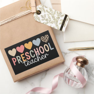 Teacher Preschool Back to School  Rectangular Sticker