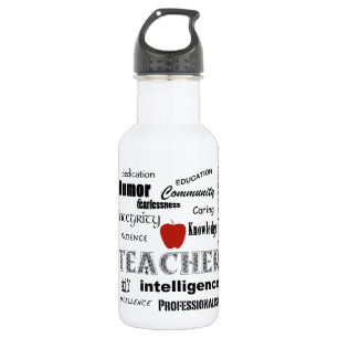 Teacher Pride+Red Apple 532 Ml Water Bottle