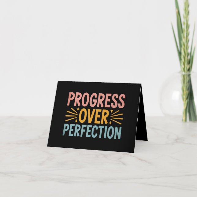 Teacher Progress Over Perfection Back to School  Announcement (Front)