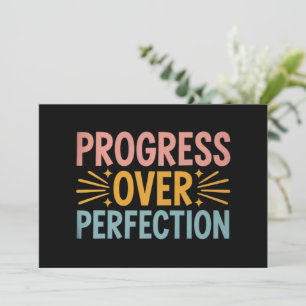 Teacher Progress Over Perfection Back to School  Invitation