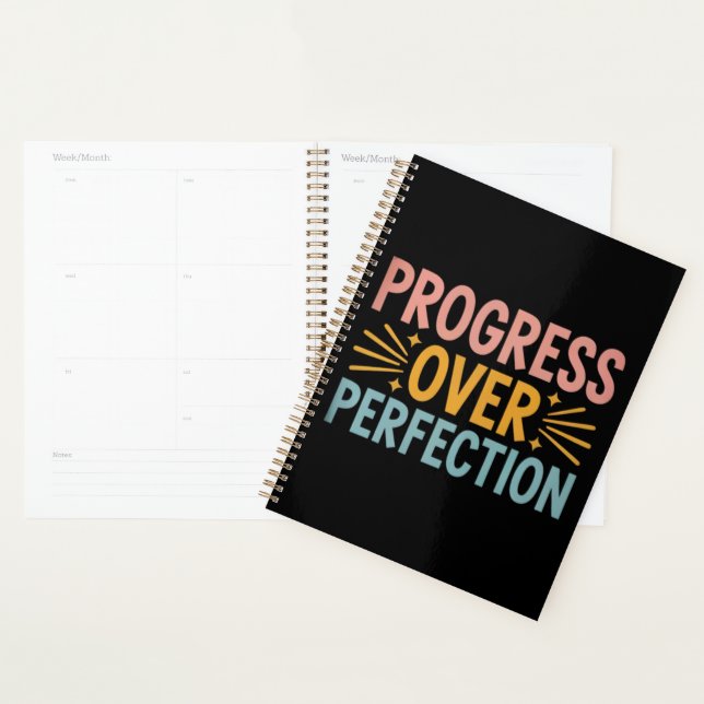 Teacher Progress Over Perfection Back to School  Planner (Display)