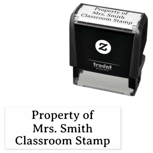 Teacher Property Of Self-Inking Stamp (In Situ)