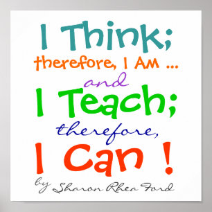 Teacher Quote Poster by SRF