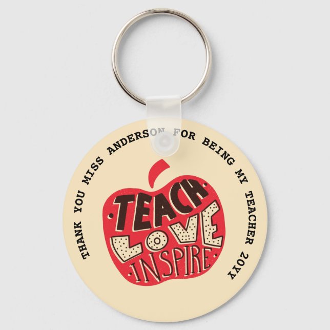 Teacher Quotes Appreciation Retirement Farewell    Key Ring (Front)