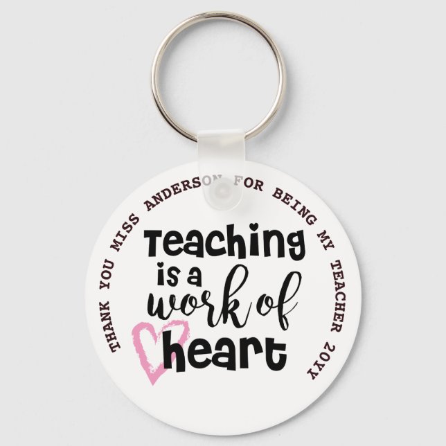 Teacher Quotes Appreciation Retirement Farewell    Key Ring (Front)