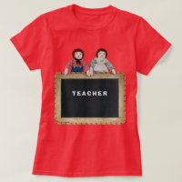 TEACHER Raggedy Ann & Andy dolls chalkboard.