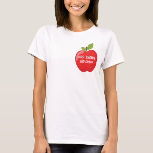 Teacher Red Apple Customise T-Shirt