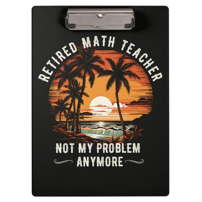 Teacher Retirement Class Of 2026 Teacher's day Clipboard (Front)