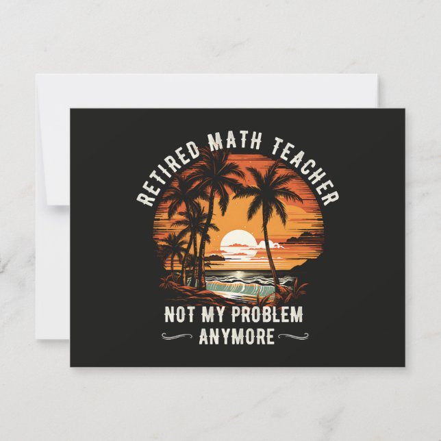 Teacher Retirement Class Of 2026 Teacher's day Invitation (Front)