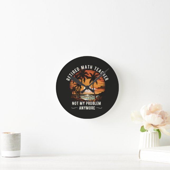 Teacher Retirement Class Of 2026 Teacher's day Round Clock (Home)