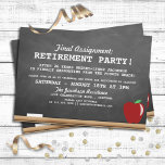 Teacher Retirement Party Invitation<br><div class="desc">Fun teacher retirement party invitations you can customise for your upcoming celebration.</div>