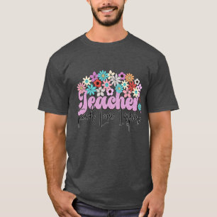 Teacher Retro Flower 5 T-Shirt