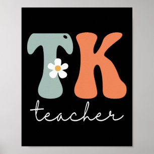 Teacher Retro Groovy Vintage Happy First Day Of Sc Poster