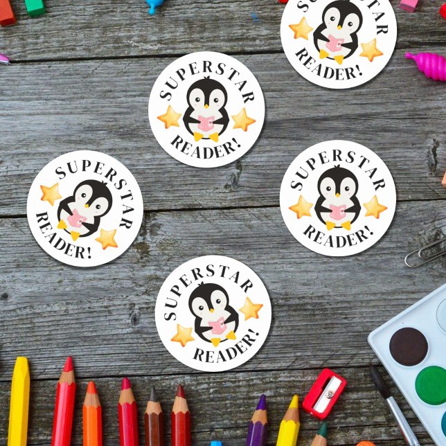 Teacher Rewards Sticker Superstar Reader (Creator Uploaded)