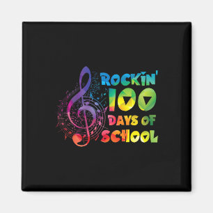 Teacher -rockin 100 Days Of School Music Key Magnet