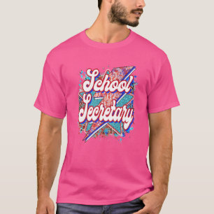 Teacher  School Secretary Lightning Bolt Back To S T-Shirt