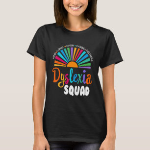 Teacher School Support Reading Dyslexia Squad Ther T-Shirt