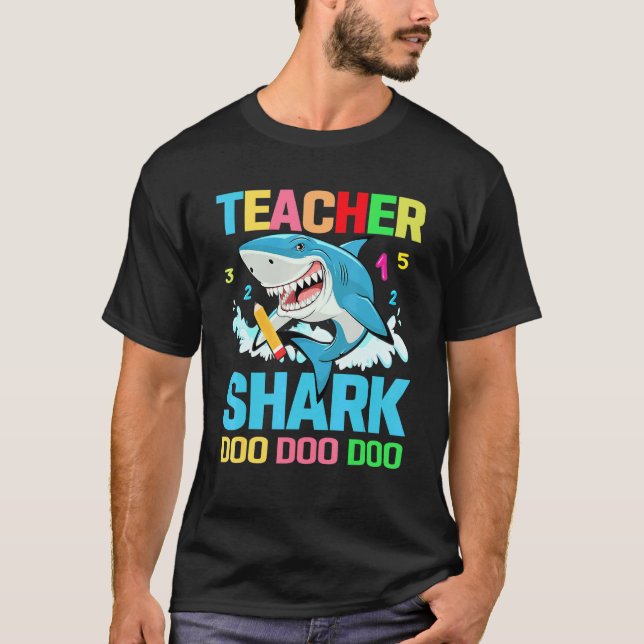 Teacher Shark Doo Doo Your Work School T-Shirt (Front)