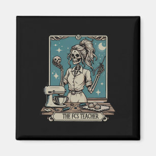 Teacher Skeleton Halloween Family And Consumer Sci Magnet