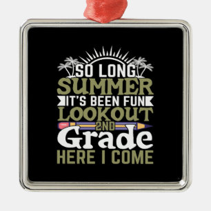 Teacher So Long Summer Metal Tree Decoration