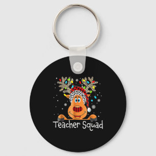 Teacher Squad Reindeer Teacher Christmas Xmas  Key Ring