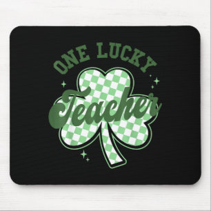 Teacher st patricks day cute one lucky teacherTeac Mouse Pad