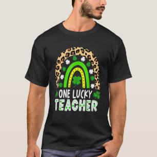 Teacher St Patrick's Day Rainbow One Lucky Teacher T-Shirt