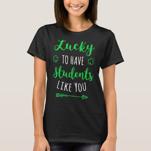Teacher St Patrick's Day Shirt  Funny School (Front)