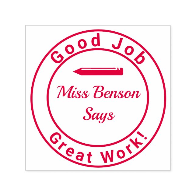 Teacher Stamp Great Work (Design)